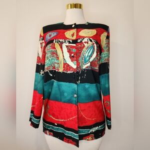 Vintage Barrie Stephens Abstract Blazer